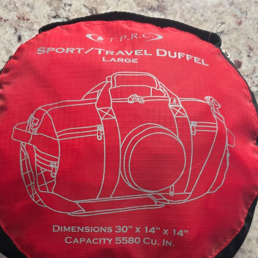 Red TPRC Sport Travel Duffel Bag